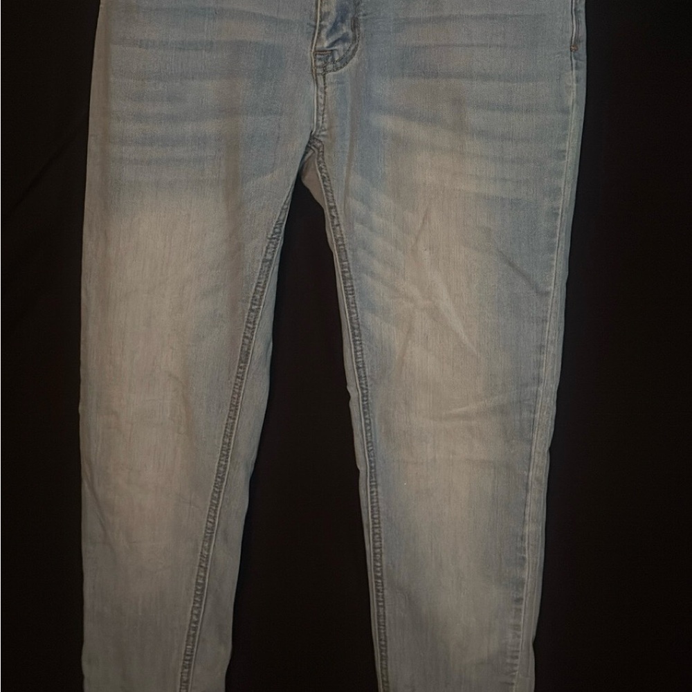 Encore Light Wash High-Waisted Skinny Jeans